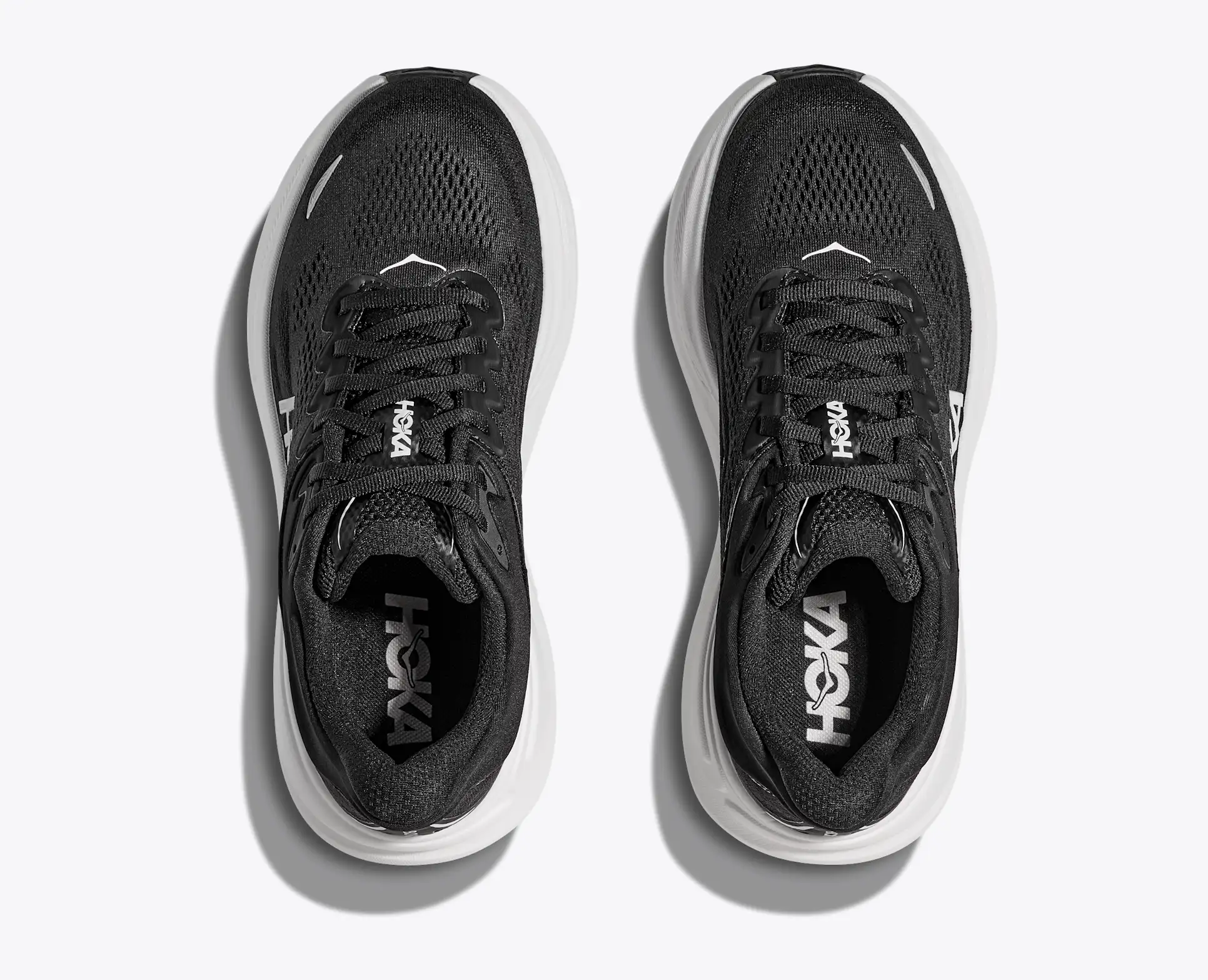 HOKA ZAPATILLAS HOMBRE BONDI 9 BLACK / WHITE - Imagen 2