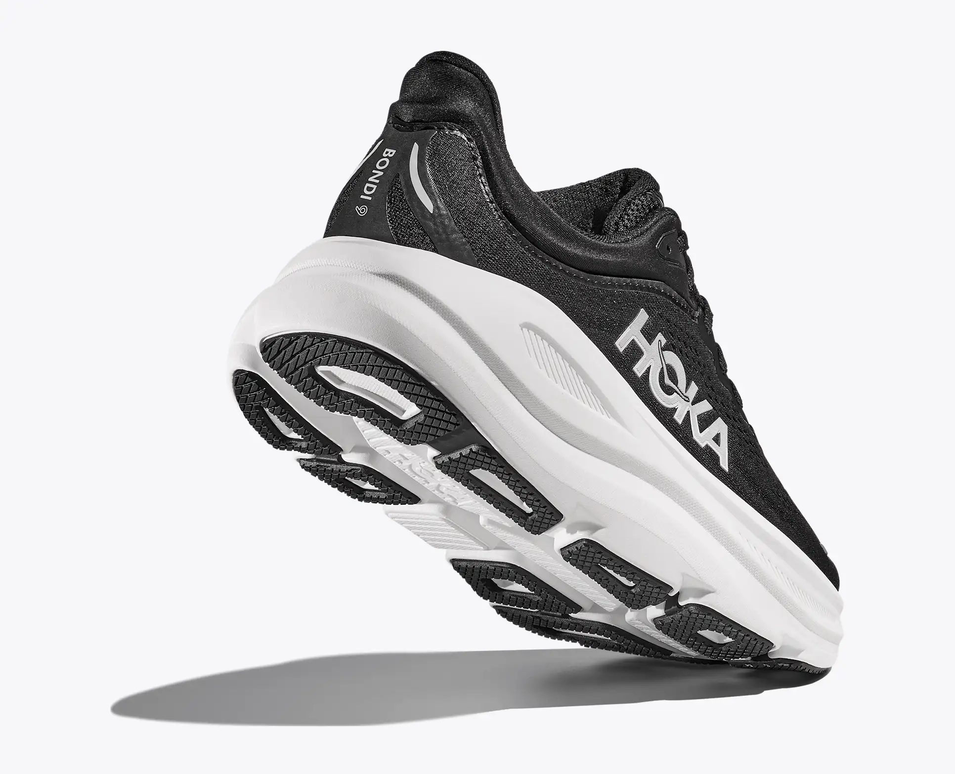 HOKA ZAPATILLAS HOMBRE BONDI 9 BLACK / WHITE - Imagen 4