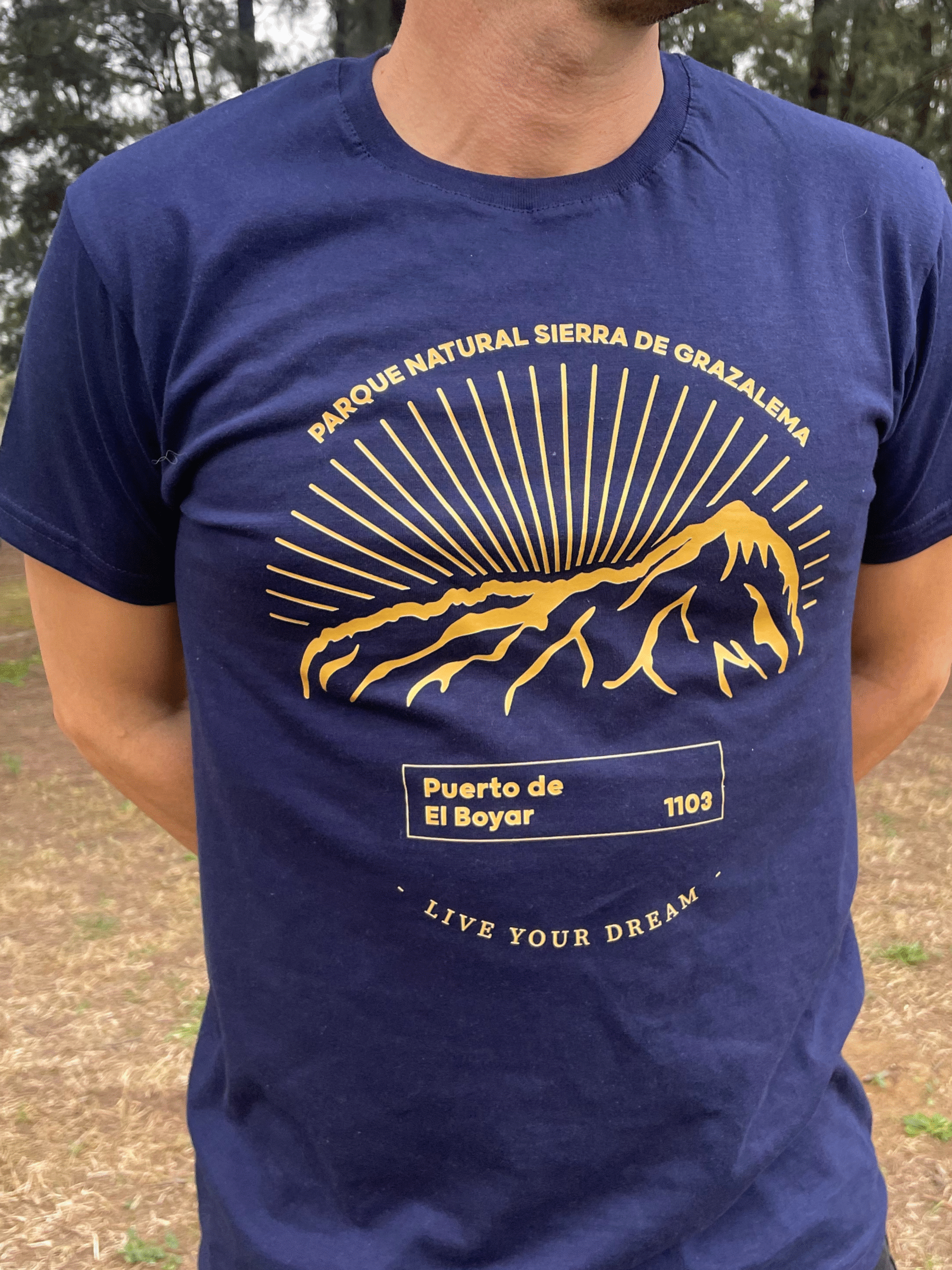 LIVE YOUR DREAMS CAMISETA CASUAL “BOYAR” NAVY BLUE - Imagen 2