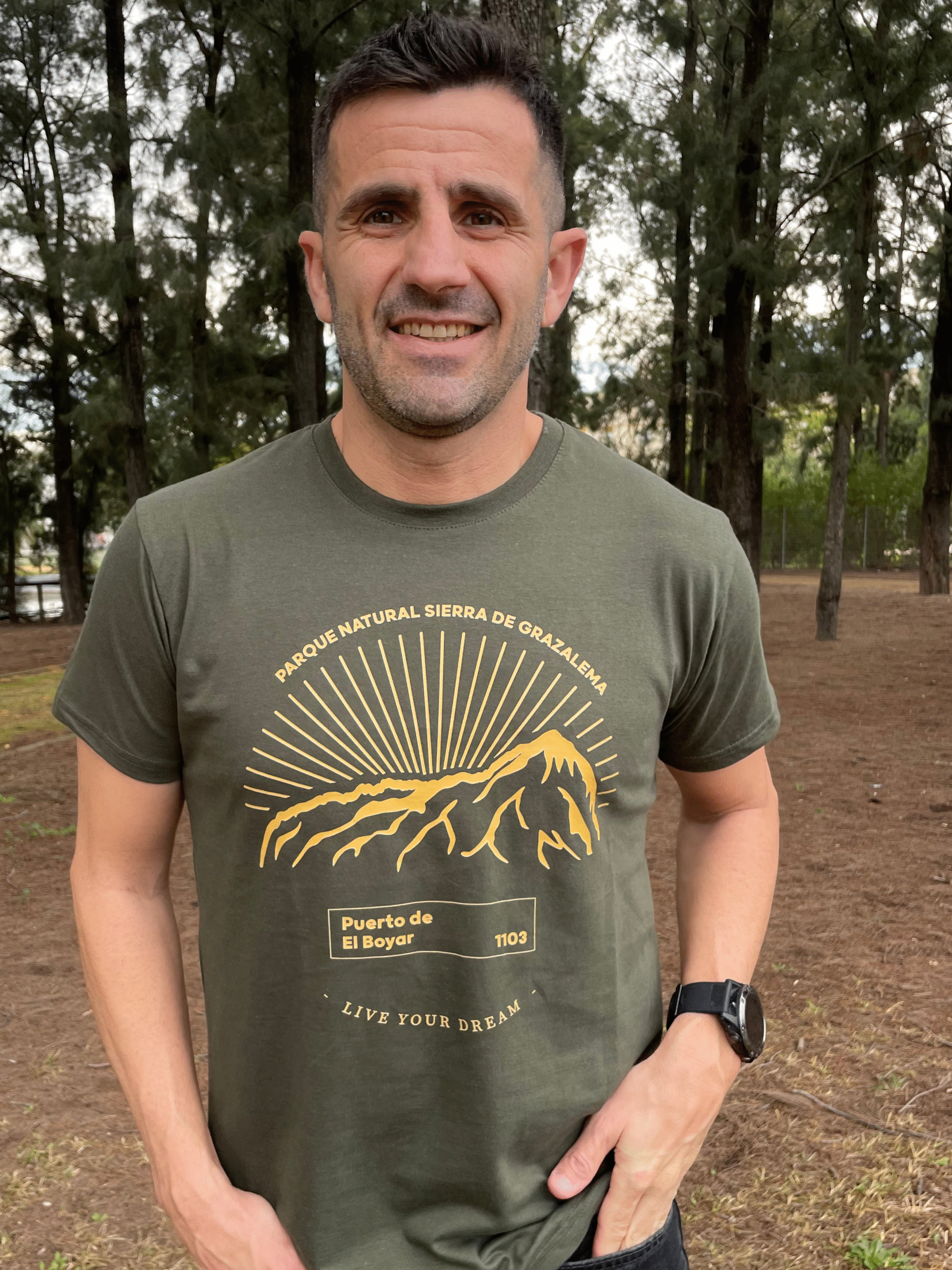 LIVE YOUR DREAMS CAMISETA CASUAL “BOYAR” KHAKI