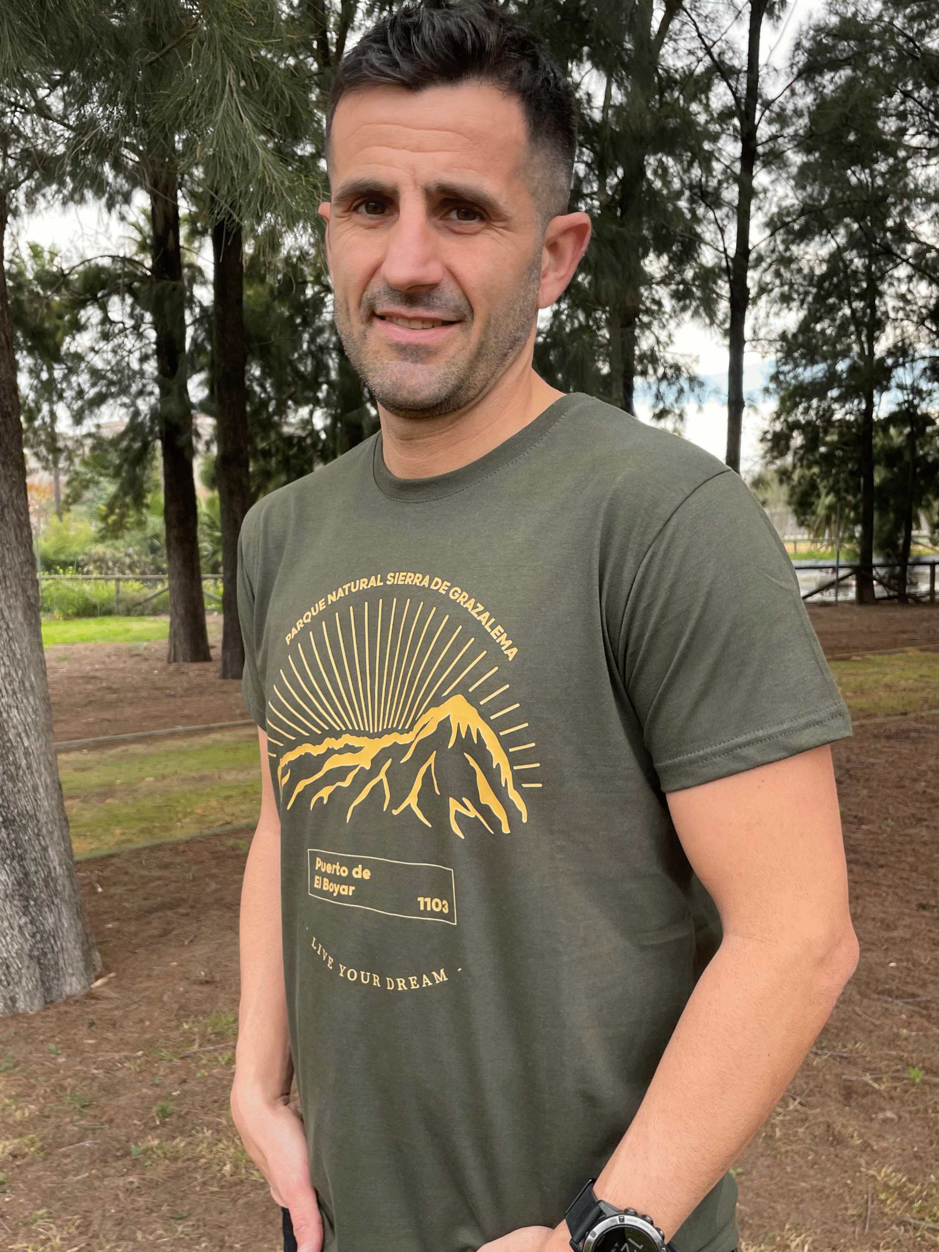 LIVE YOUR DREAMS CAMISETA CASUAL “BOYAR” KHAKI - Imagen 3