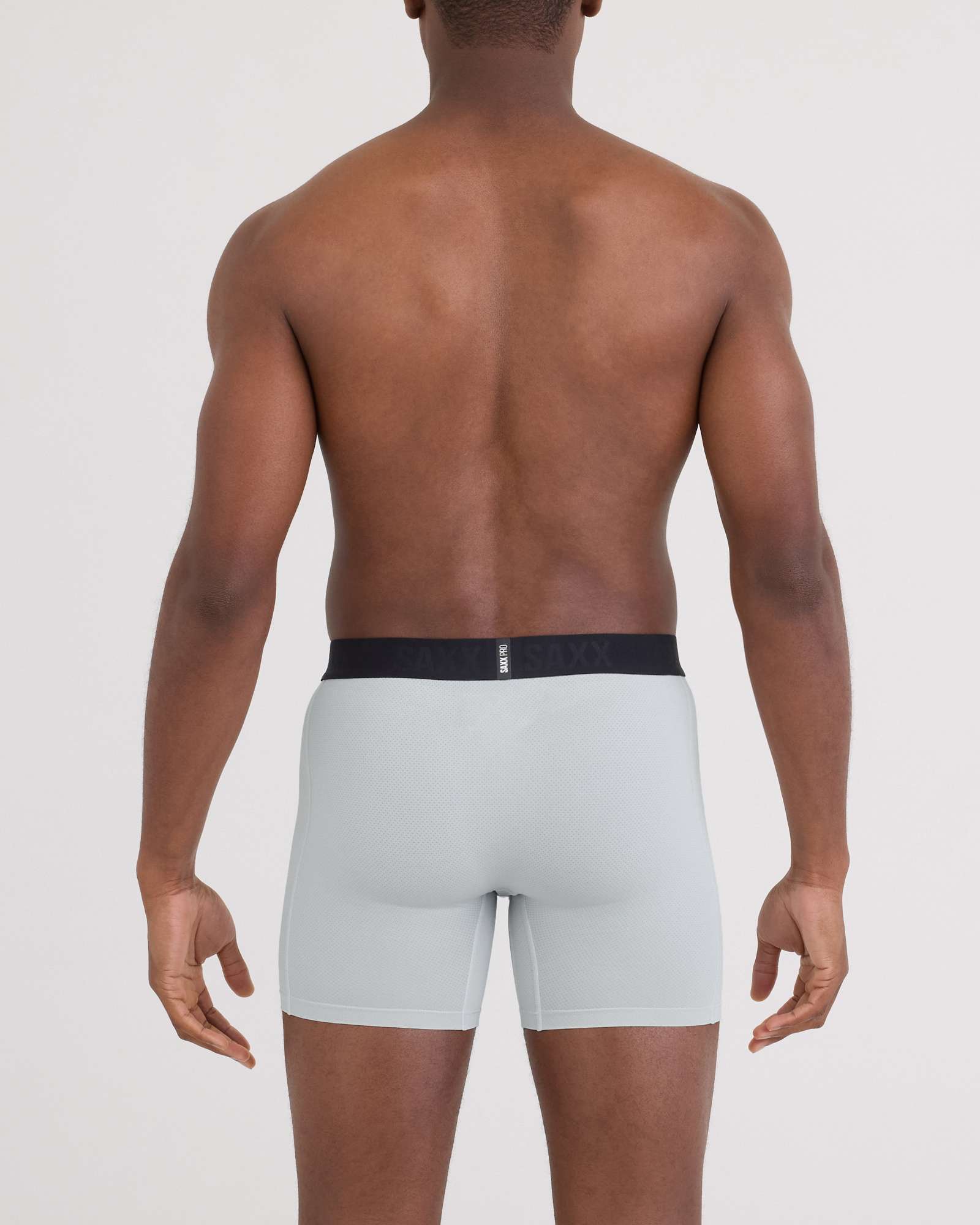 SAXX BOXER DEPORTIVO SMOOTH FLEX LIGHT COMPRESSION PEARL GREY - Imagen 3