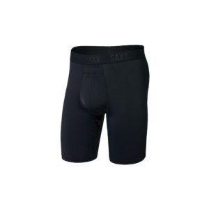 SAXX BOXER DEPORTIVO SMOOTH FLEX LIGHT COMPRESSION LONG BLACK