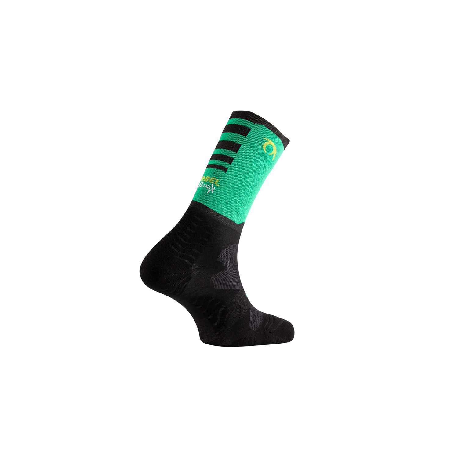 LURBEL CALCETIN RUNNING RISE FIVE VERDE / NEGRO GOLF - Imagen 2